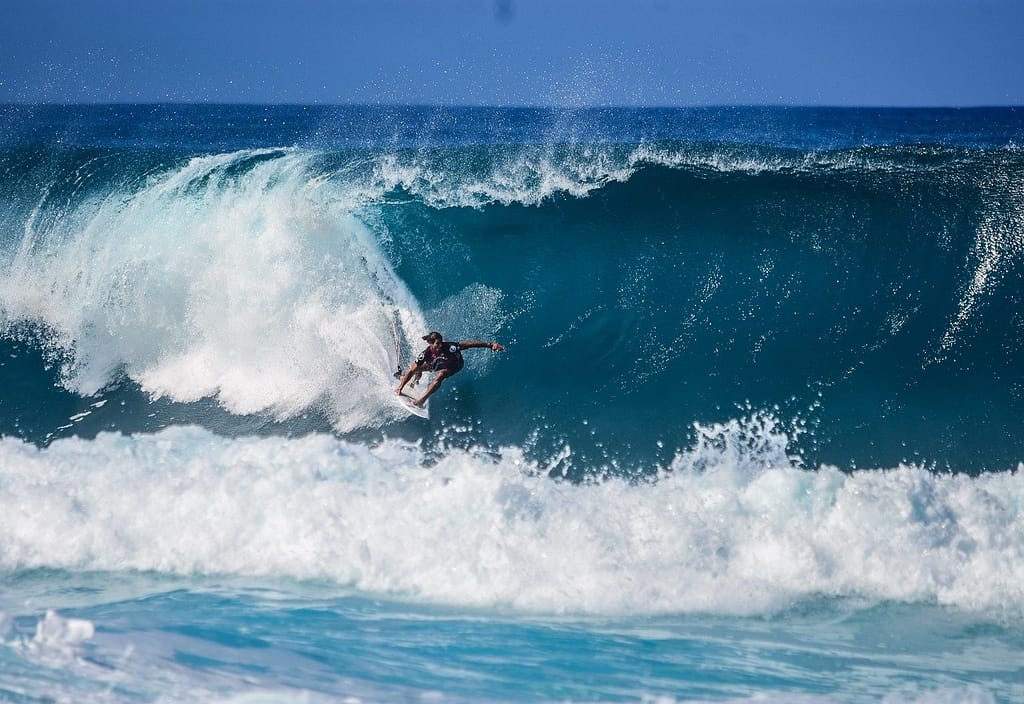 surfer, waves, sea